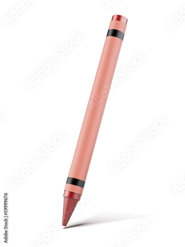 Illustration: Red wax crayon Red wax crayon