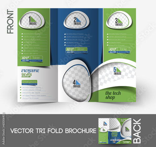 Vector: The Tech Shop Brochure Design. The Tech Shop Brochure Design.