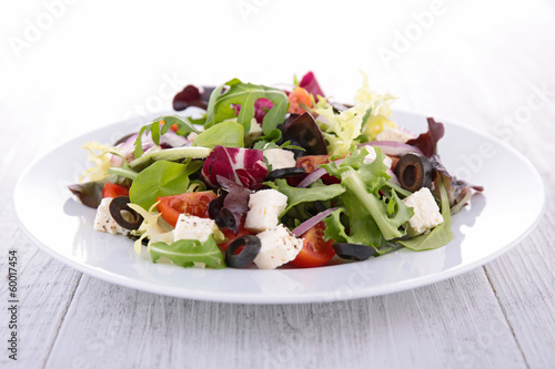 Photo: vegetable salad with cheese vegetable salad with cheese