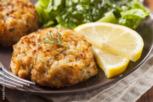 Photo: Organic Homemade Crab Cakes Organic Homemade Crab Cakes