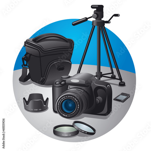 Vector: photography equipment photography equipment