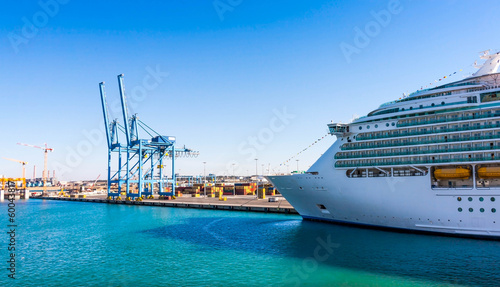 Photo: cruise ship in the port cruise ship in the port