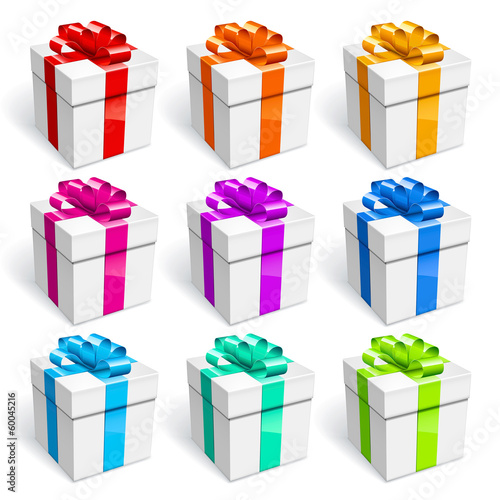 Vector: cadeau boîte - gift box cadeau boîte - gift box