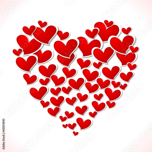 Vector: Valentines Day bright vector background Valentines Day bright vector background
