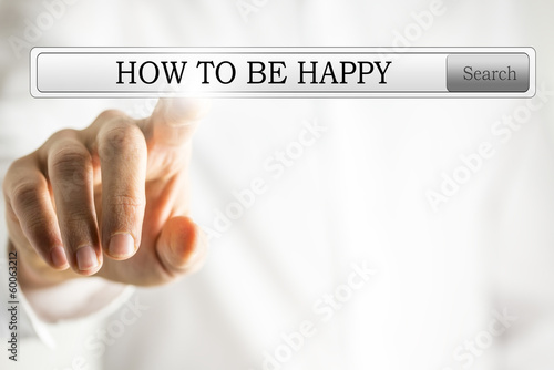 Photo: Search for information about how to be happy Search for information about how to be happy
