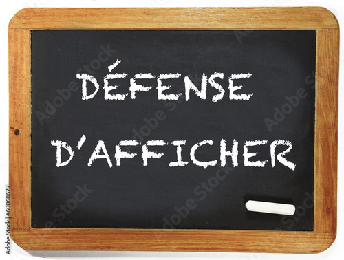 Photo: DÉFENSE D'AFFICHER DÉFENSE D'AFFICHER