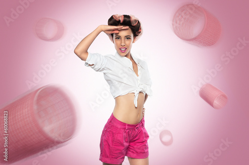 Photo: Retro housewife salute Retro housewife salute