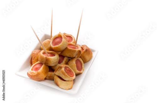 Photo: Roulés aux saucisses. Roulés aux saucisses.