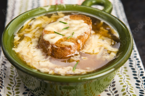 Photo: French onion soup with ingredients French onion soup with ingredients