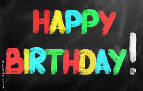 Photo: Happy Birthday Concept Happy Birthday Concept