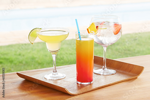 Photo: Variety of summer cocktails Variety of summer cocktails