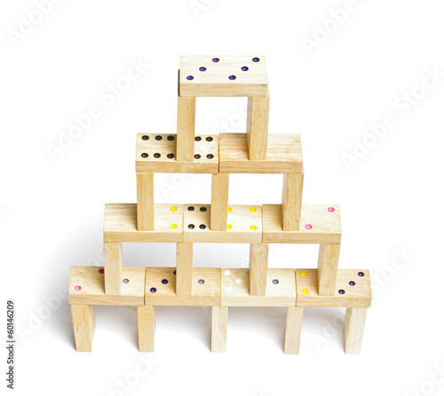 Photo: Dominoes construction Dominoes construction