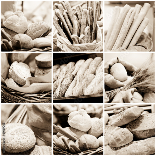 Photo: pane e grissini - bread and breadsticks pane e grissini - bread and breadsticks