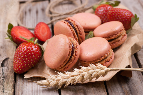 Photo: Macarons Erdbeeren Macarons Erdbeeren