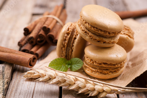 Photo: Macarons, Zimtstangen Macarons, Zimtstangen