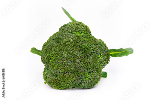 Photo: Broccoli isolated on white background Broccoli isolated on white background