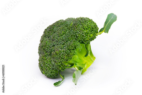 Photo: Broccoli isolated on white background Broccoli isolated on white background