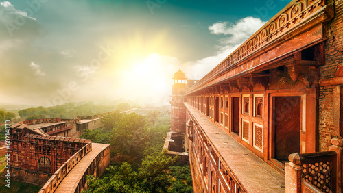  Agra Fort. Agra, Uttar Pradesh, India, Asia.