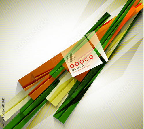 Vector: Stripes geometric shape paper template Stripes geometric shape paper template