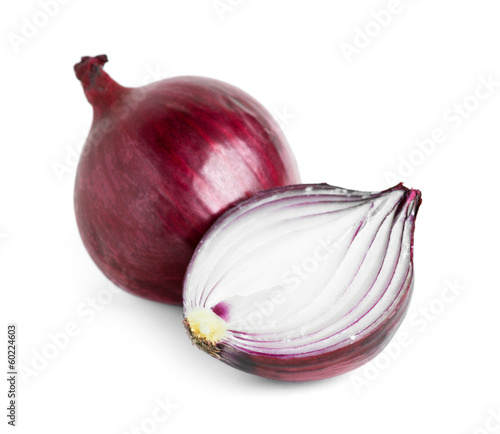 Photo: Ripe red onion bulb Ripe red onion bulb