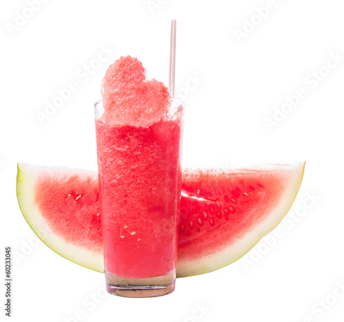 Photo: Slice of Watermelon and Juice Slice of Watermelon and Juice