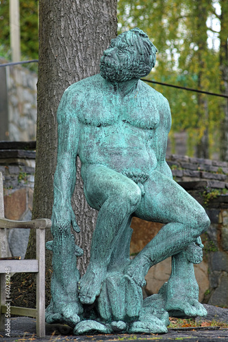 Photo: The Hermit sculpture in Millesgarden sculpture garden The Hermit sculpture in Millesgarden sculpture garden