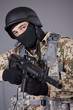 SWAT Commander with machine gun SWAT Commander with machine gun