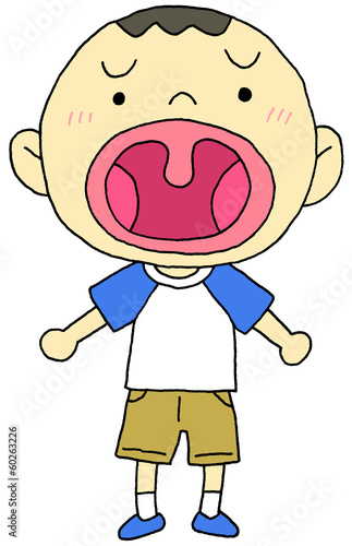 Illustration: 扁桃腺 男の子 扁桃腺 男の子