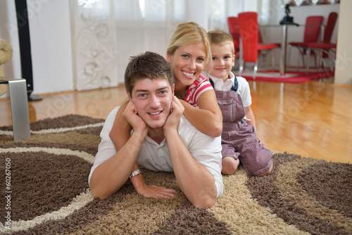Photo: family at home family at home