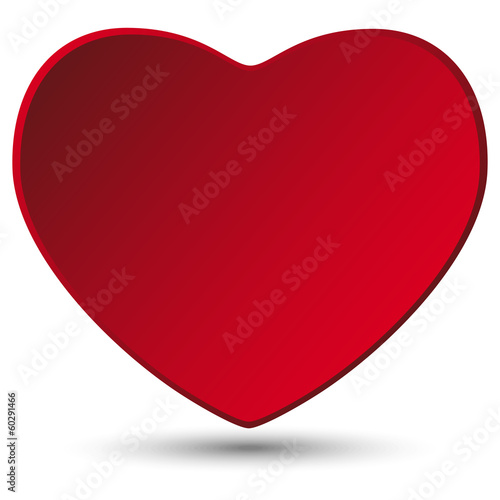 Vector: Valentine Day Heart on White Background Valentine Day Heart on White Background