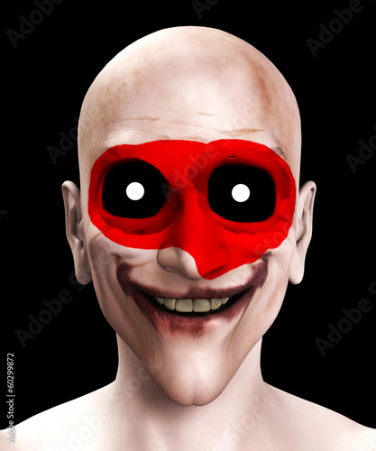 Illustration: Wounded Killer Clown Wounded Killer Clown