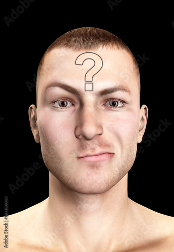 Illustration: Confused Man Confused Man