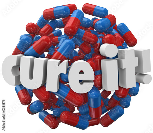 Illustration: Cure It Prescription Medicine Pills Treatment Illness Sickenss D Cure It Prescription Medicine Pills Treatment Illness Sickenss D