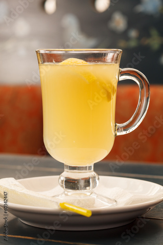 Photo: ginger and lemon tea ginger and lemon tea