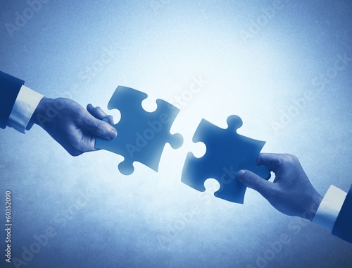 Photo: Teamwork and integration concept Teamwork and integration concept