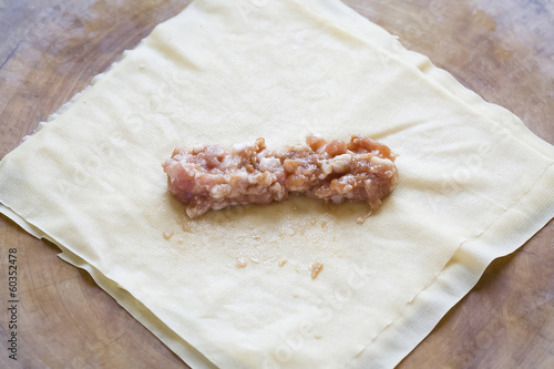 Photo: tofu skin rolls with minced pork tofu skin rolls with minced pork