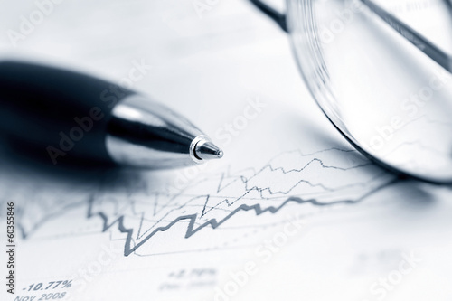 Photo: Financial graphs analysis Financial graphs analysis