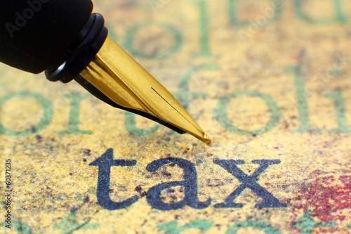 Photo: Fountain pen on tax Fountain pen on tax