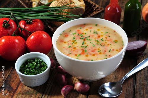 Photo: Vegetables soup bowl Vegetables soup bowl