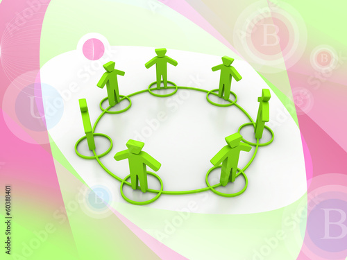 Illustration: Business Network Business Network