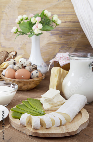 Photo: Gourmet Cheese and milk Gourmet Cheese and milk
