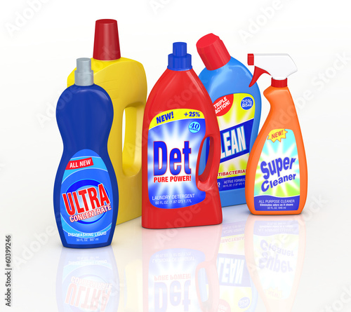 Illustration: detergent bottles detergent bottles