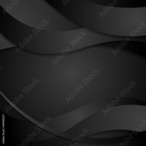Vector: Abstract black waves background Abstract black waves background
