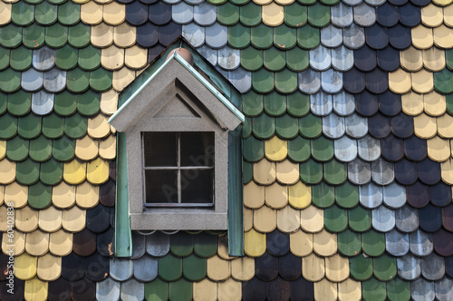 Photo: Roof shingles. Roof shingles.
