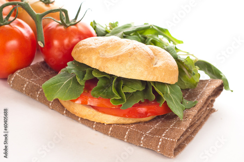 Photo: panino con pomodoro e rucola panino con pomodoro e rucola