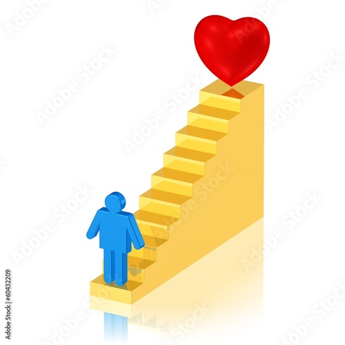 Illustration: auf dem Weg zum Traumpartner auf dem Weg zum Traumpartner