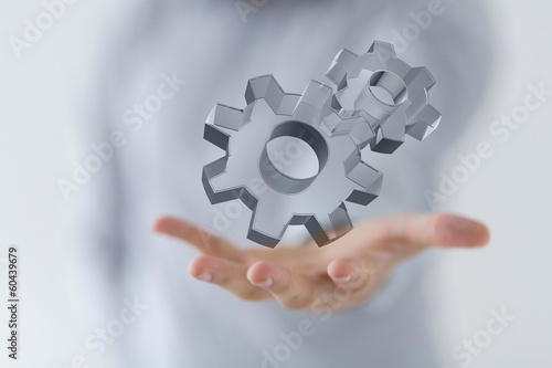Photo: gear hand gear hand