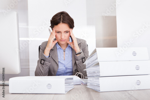 Photo: Stressed Businesswoman Stressed Businesswoman