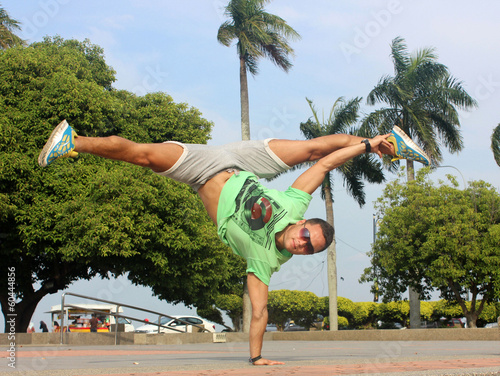 Photo: hand balance boy hand balance boy