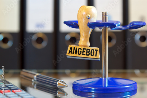 Photo: Angebot - Stempel Angebot - Stempel